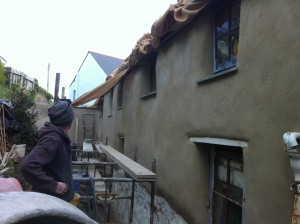 Traditional Cornish lime render