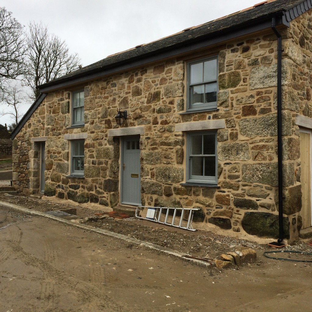 Barn conversion finished throughout in lime. Cornish Lime Builders